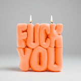 Shop Wavey Casa Wavey Casa FUCK You Orange Puffer Candle Candles for women – premium loungewear and festival fashion at Spoiled Brat