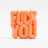Shop Wavey Casa Wavey Casa FUCK You Orange Puffer Candle Candles for women – premium loungewear and festival fashion at Spoiled Brat