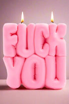 Wavey Casa FUCK You Pink Puffer Candle - Spoiled Brat