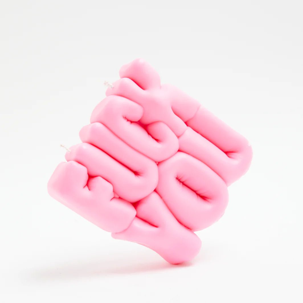 Wavey Casa FUCK You Pink Puffer Candle - Spoiled Brat