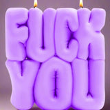 Shop Wavey Casa Wavey Casa FUCK You Purple Puffer Candle Candles for women – premium loungewear and festival fashion at Spoiled Brat