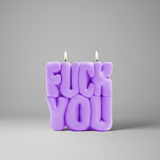 Shop Wavey Casa Wavey Casa FUCK You Purple Puffer Candle Candles for women – premium loungewear and festival fashion at Spoiled Brat
