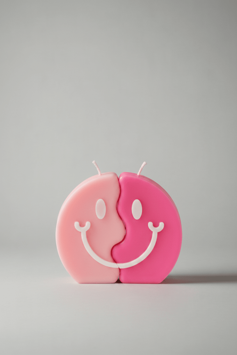 Pink Gemini Candle