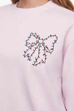 Shop Wildfox Wildfox Christmas Bow Charlie Sweatshirt Hooded Sweatshirt for women – premium loungewear and festival fashion at Spoiled Brat
