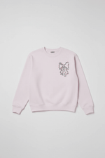Shop Wildfox Wildfox Christmas Bow Charlie Sweatshirt Hooded Sweatshirt for women – premium loungewear and festival fashion at Spoiled Brat