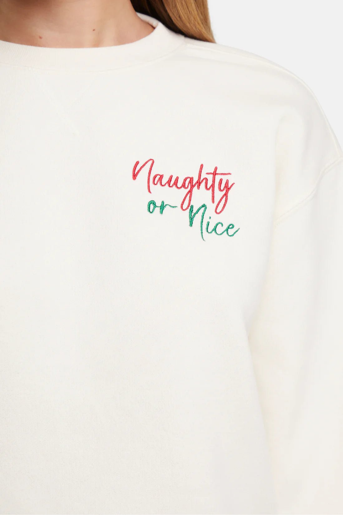Wildfox Christmas Naughty Or Nice Charlie Sweatshirt - Spoiled Brat