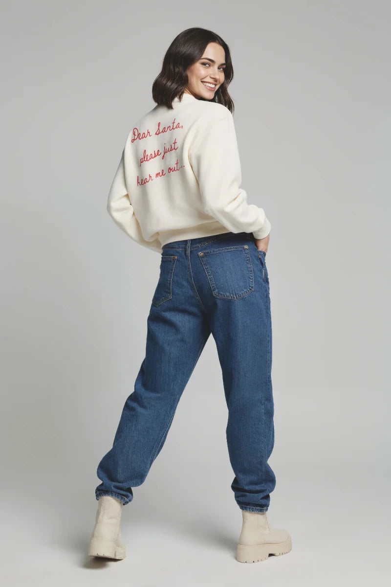 Shop Wildfox Wildfox Christmas Naughty Or Nice Charlie Sweatshirt Hooded Sweatshirt for women – premium loungewear and festival fashion at Spoiled Brat