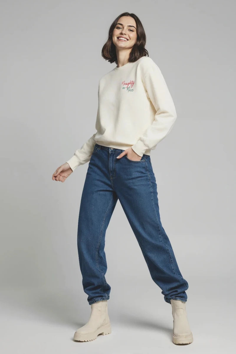 Shop Wildfox Wildfox Christmas Naughty Or Nice Charlie Sweatshirt Hooded Sweatshirt for women – premium loungewear and festival fashion at Spoiled Brat