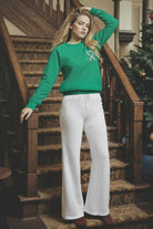 Wildfox Christmas Tinis & Tinsel Keely Raglan Sweatshirt - Spoiled Brat