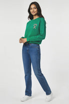 Wildfox Christmas Tinis & Tinsel Keely Raglan Sweatshirt - Spoiled Brat