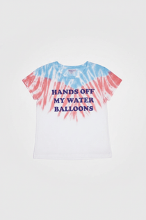 Shop Wildfox Wildfox Hands Off My Water Balloons No9 Tee T-Shirt for women – premium loungewear and festival fashion at Spoiled Brat