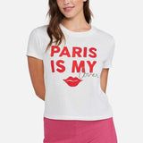 Shop Wildfox Wildfox Paris Is My Lover Tee T-Shirt for women – premium loungewear and festival fashion at Spoiled Brat