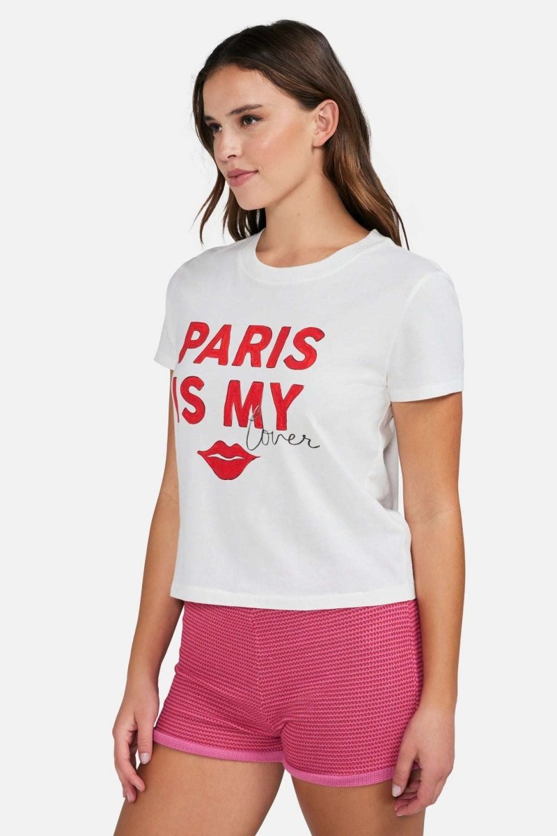 Shop Wildfox Wildfox Paris Is My Lover Tee T-Shirt for women – premium loungewear and festival fashion at Spoiled Brat