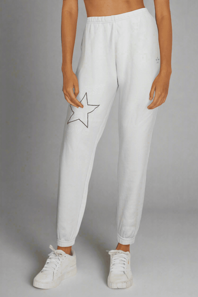 Shop Wildfox Wildfox Self Love Emmy Sweatpants Sweatpants for women – premium loungewear and festival fashion at Spoiled Brat