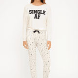 Shop Wildfox Wildfox Single AF Pyjamas as seen on Malin Andersson Pyjamas for women – premium loungewear and festival fashion at Spoiled Brat