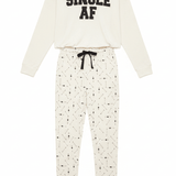 Shop Wildfox Wildfox Single AF Pyjamas as seen on Malin Andersson Pyjamas for women – premium loungewear and festival fashion at Spoiled Brat