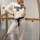 Shop Wildfox Wildfox Single AF Pyjamas as seen on Malin Andersson Pyjamas for women – premium loungewear and festival fashion at Spoiled Brat