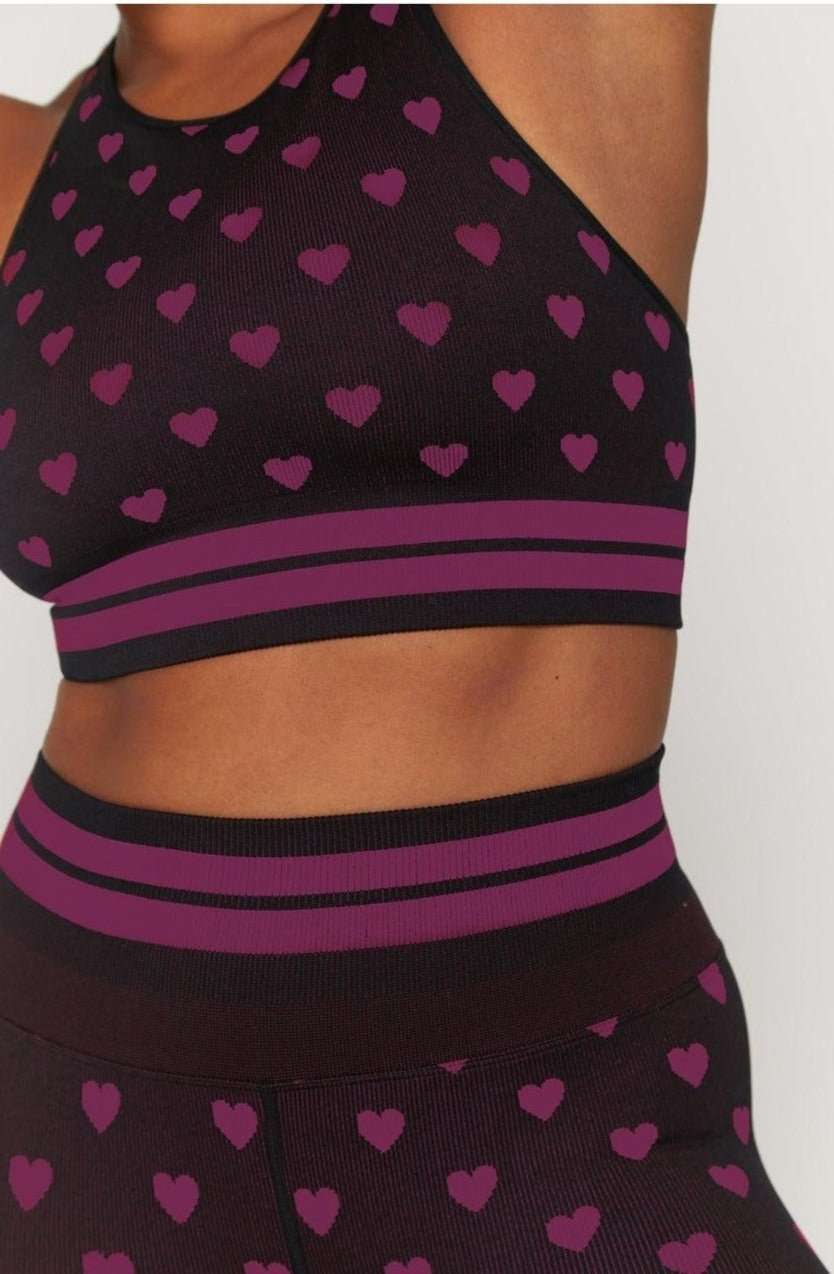 Shop Spiritual Gangster Spiritual Gangster Rosaline Love Sculpt Jacquard Seamless Leggings Leggings for women – premium loungewear and festival fashion at Spoiled Brat