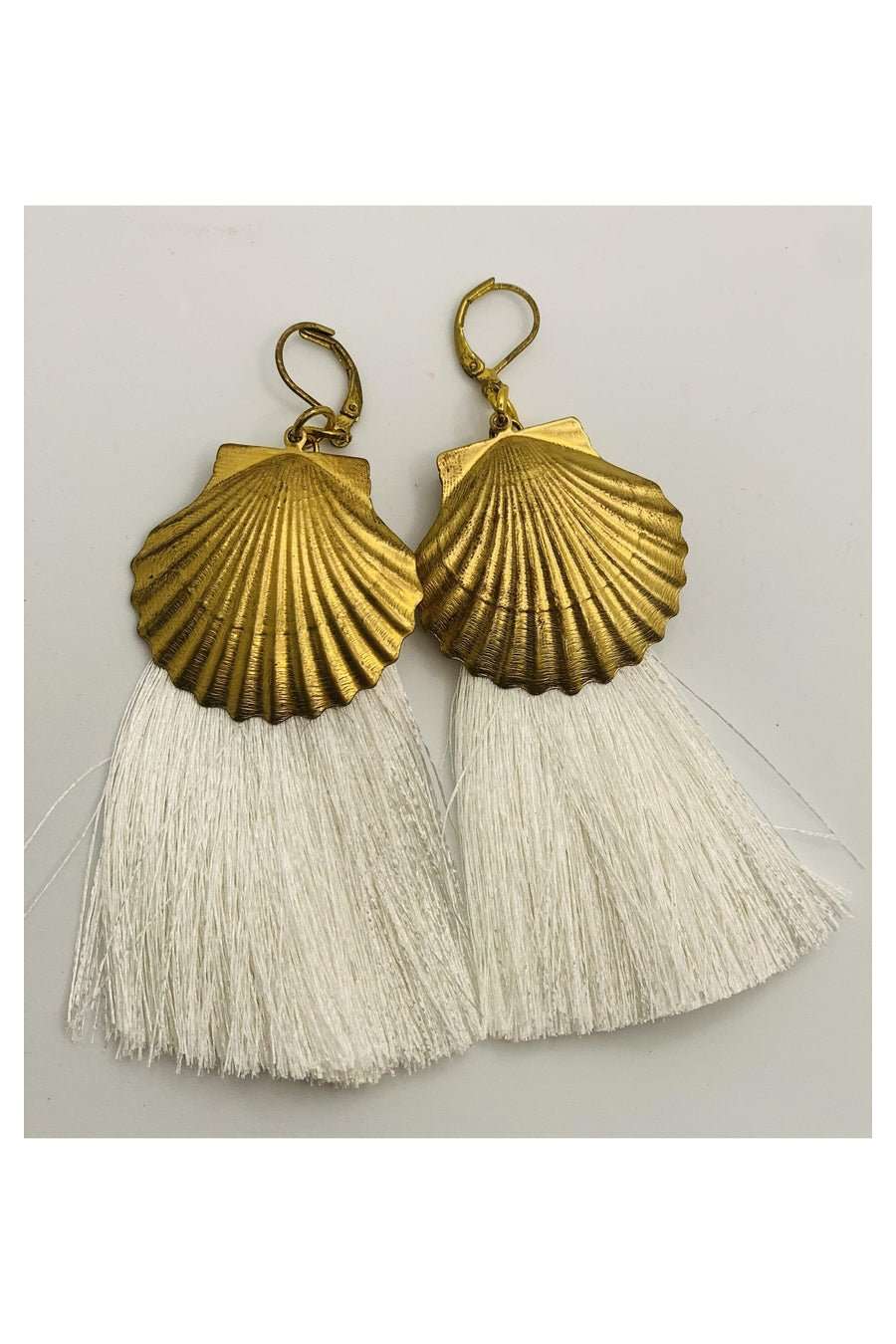 Shop Suzywan DELUXE Suzywan DELUXE Sea Shells Tassel Mermaid Earrings Earrings for women – premium loungewear and festival fashion at Spoiled Brat