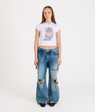 The Ragged Priest Kitty Baby Tee Top by The Ragged Priest as seen on celebrities
