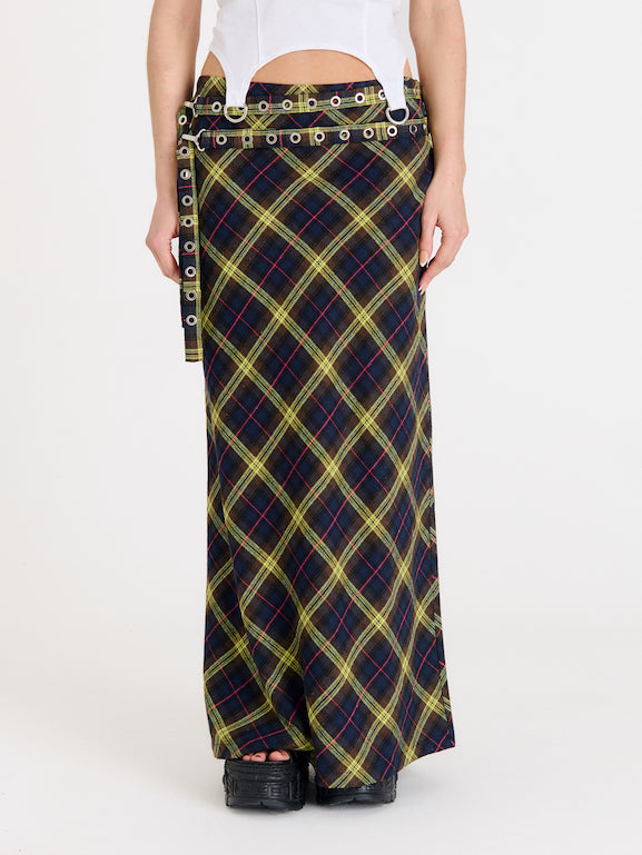 Shop The Ragged Priest The Ragged Priest Vicious Check Tartan Maxi Skirt online at Spoiled Brat