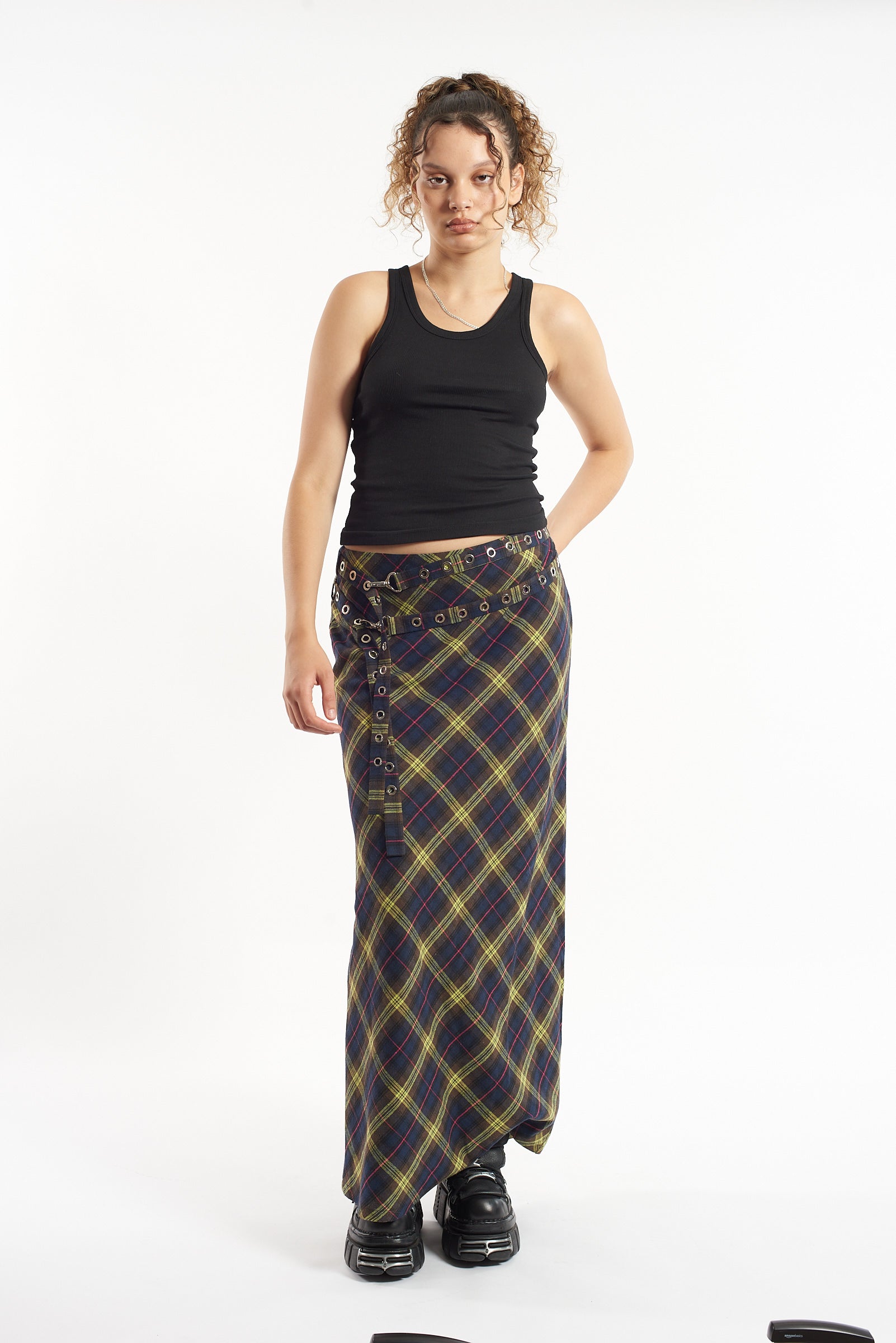 Shop The Ragged Priest The Ragged Priest Vicious Check Tartan Maxi Skirt online at Spoiled Brat