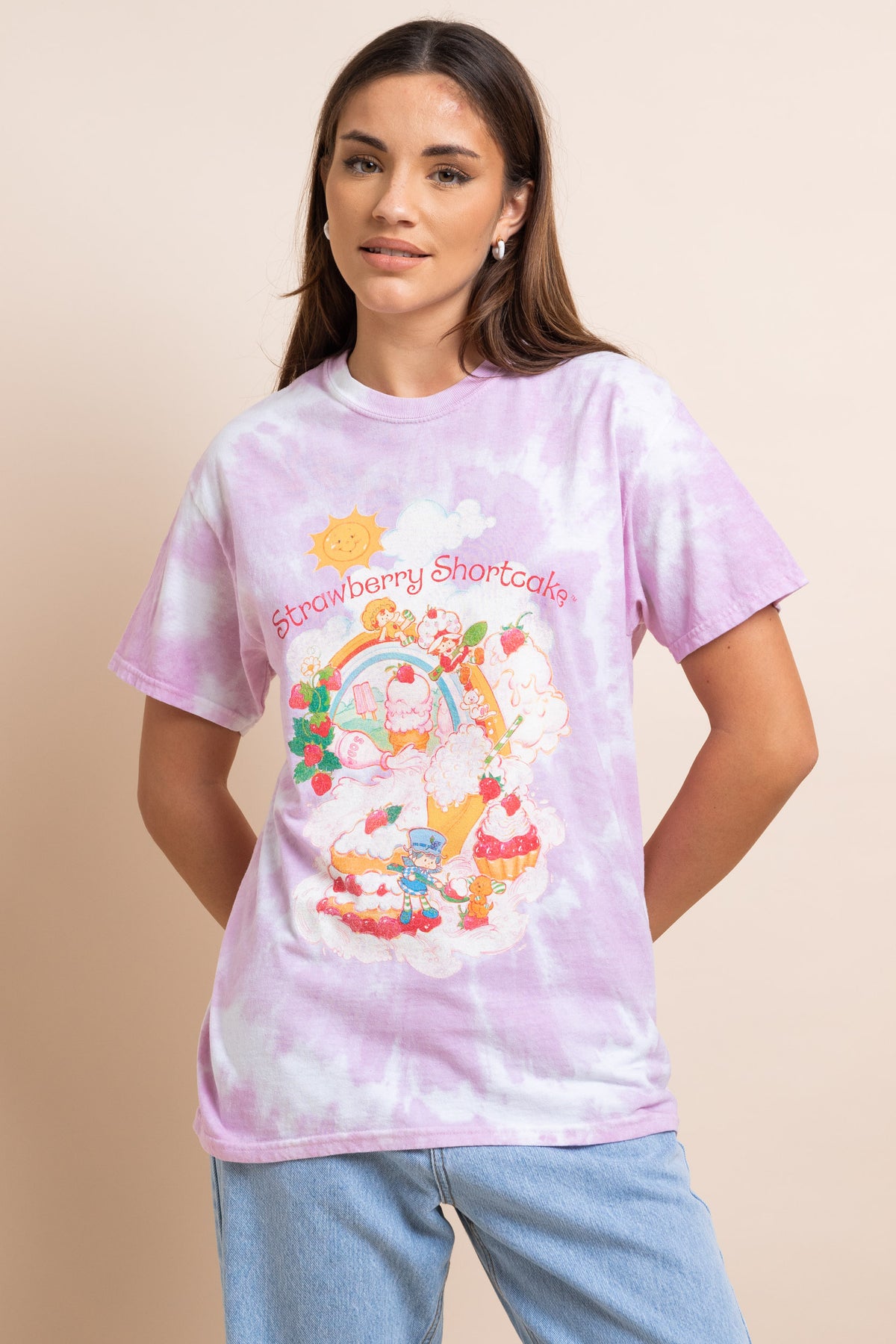 Shop Daisy Street Daisy Street Strawberry Shortcake Tie Dye Tyler Tee online at Spoiled Brat