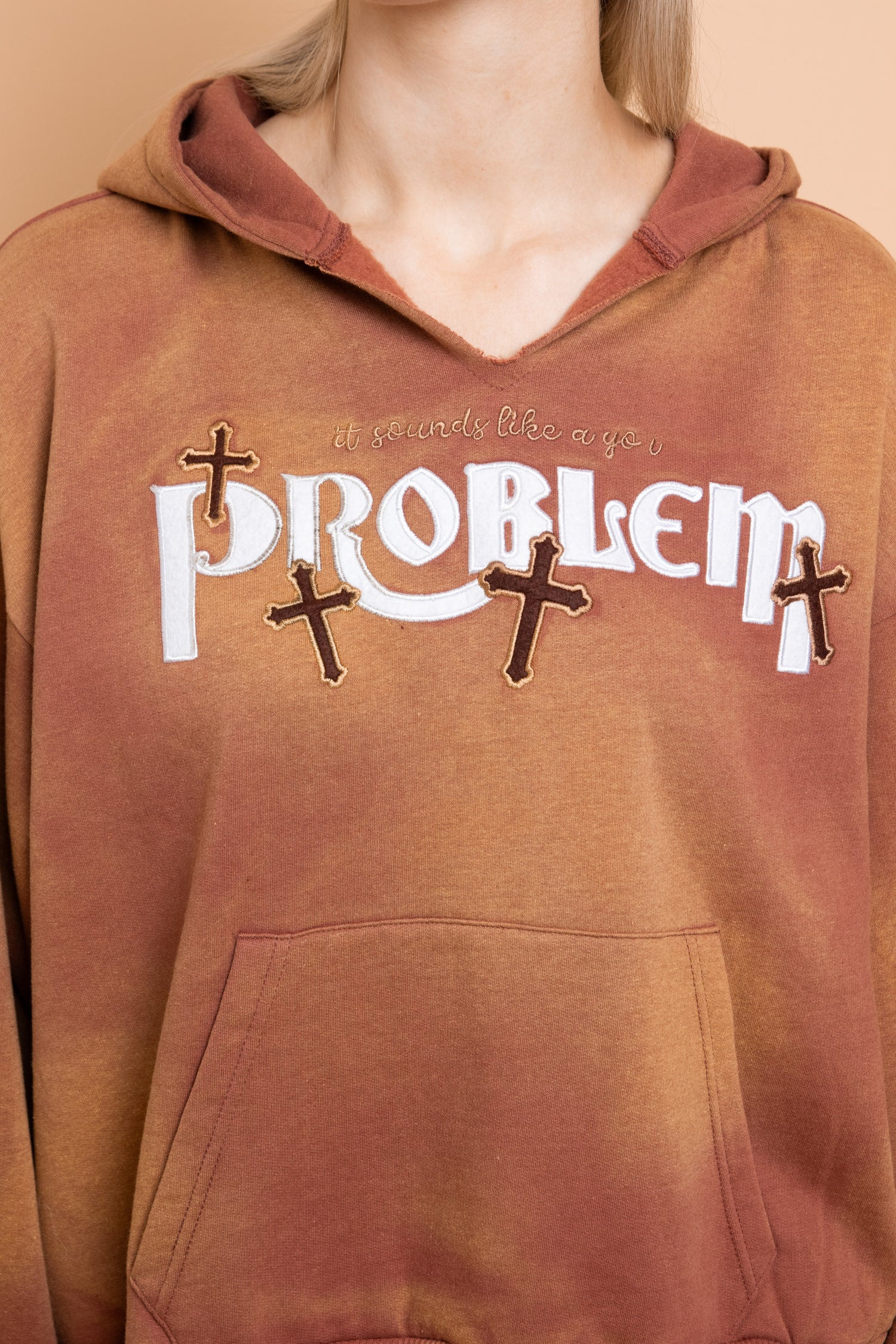 Shop Daisy Street Daisy Street Problem V Neck Hoodie online at Spoiled Brat