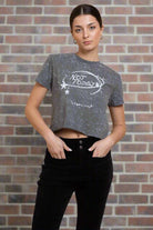 Daisy Street Not Today Snow Washed Baby Tee T-Shirts by Daisy Street as seen on celebrities