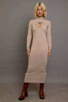 Daisy Street Cream Heart Cutout Midaxi Dress Maxi Dress by Daisy Street as seen on celebrities