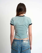 The Ragged Priest Blur Baby Tee Top by The Ragged Priest as seen on celebrities