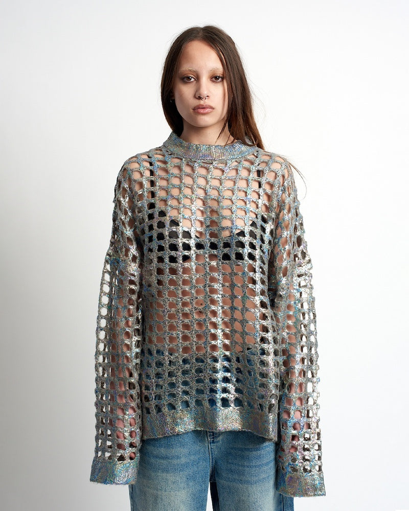 Shop The Ragged Priest The Ragged Priest Electro Metallic Knit online at Spoiled Brat