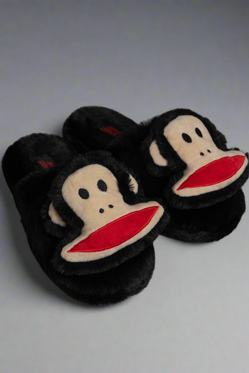 Shop Daisy Street Daisy Street X Paul Frank 3D Julius Fluffy Slippers online at Spoiled Brat