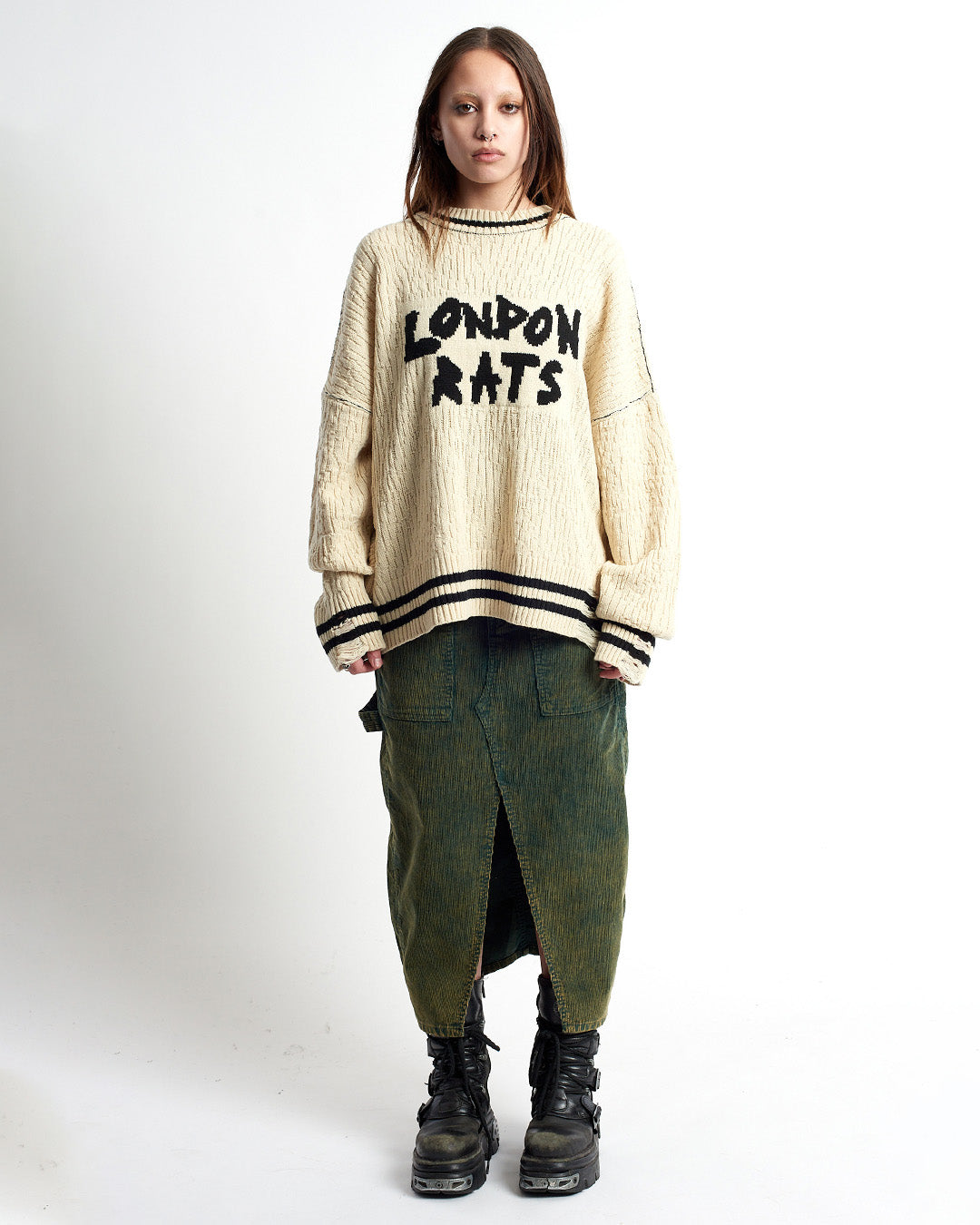 Shop The Ragged Priest The Ragged Priest London Rats Knit Jumper online at Spoiled Brat