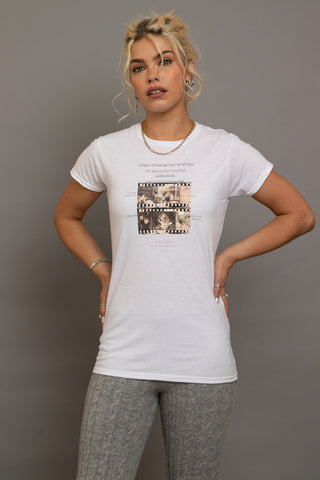 Daisy Street Main Character Energy Photo Negative Tee 