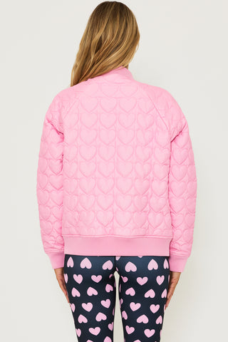 Beach Riot Flight Jacket Prism Pink Heart