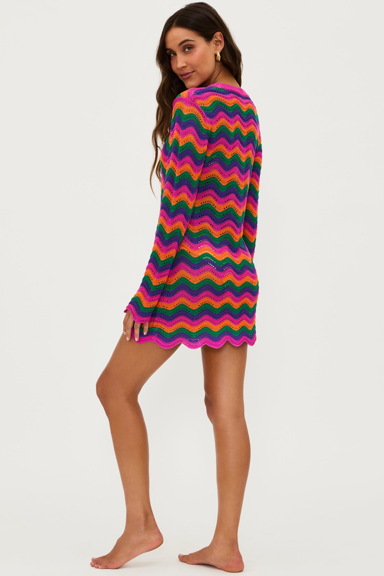 Beach Libbi Crochet Mini Dress