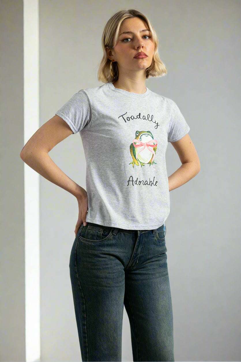 Daisy Street Toadally Adorable Baby Tee T-Shirt by Daisy Street as seen on celebrities