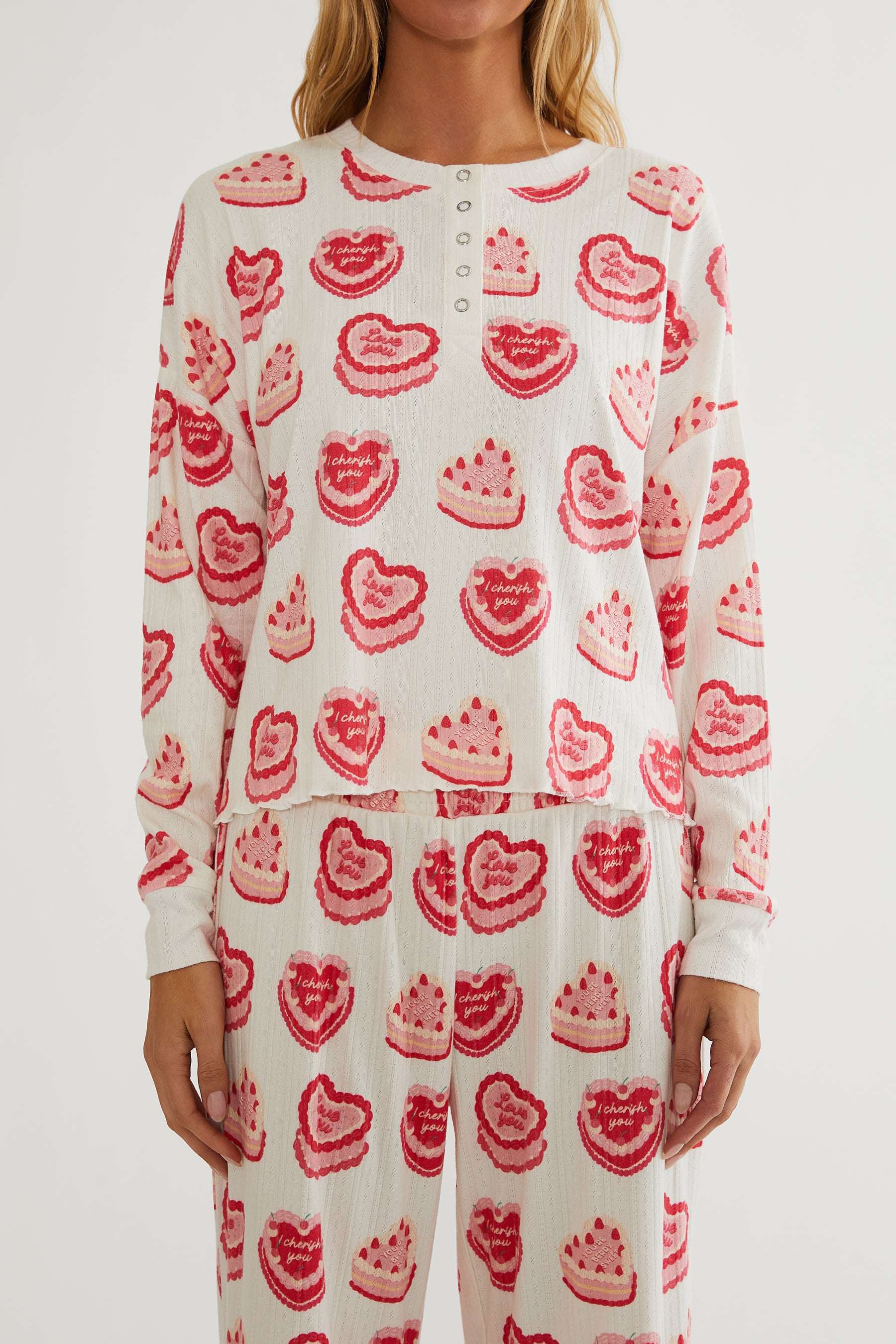 Beach Riot Pacific Long Sleeve PJ Sleep Set Sweat Treat