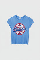 Boys Lie Sporting Blues Baby Tee