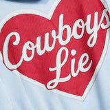 Boys Lie Cowboys Lie Racer Hoodie