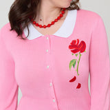 Disney Beauty & The Beast Pink Rose Cardigan - Spoiled Brat