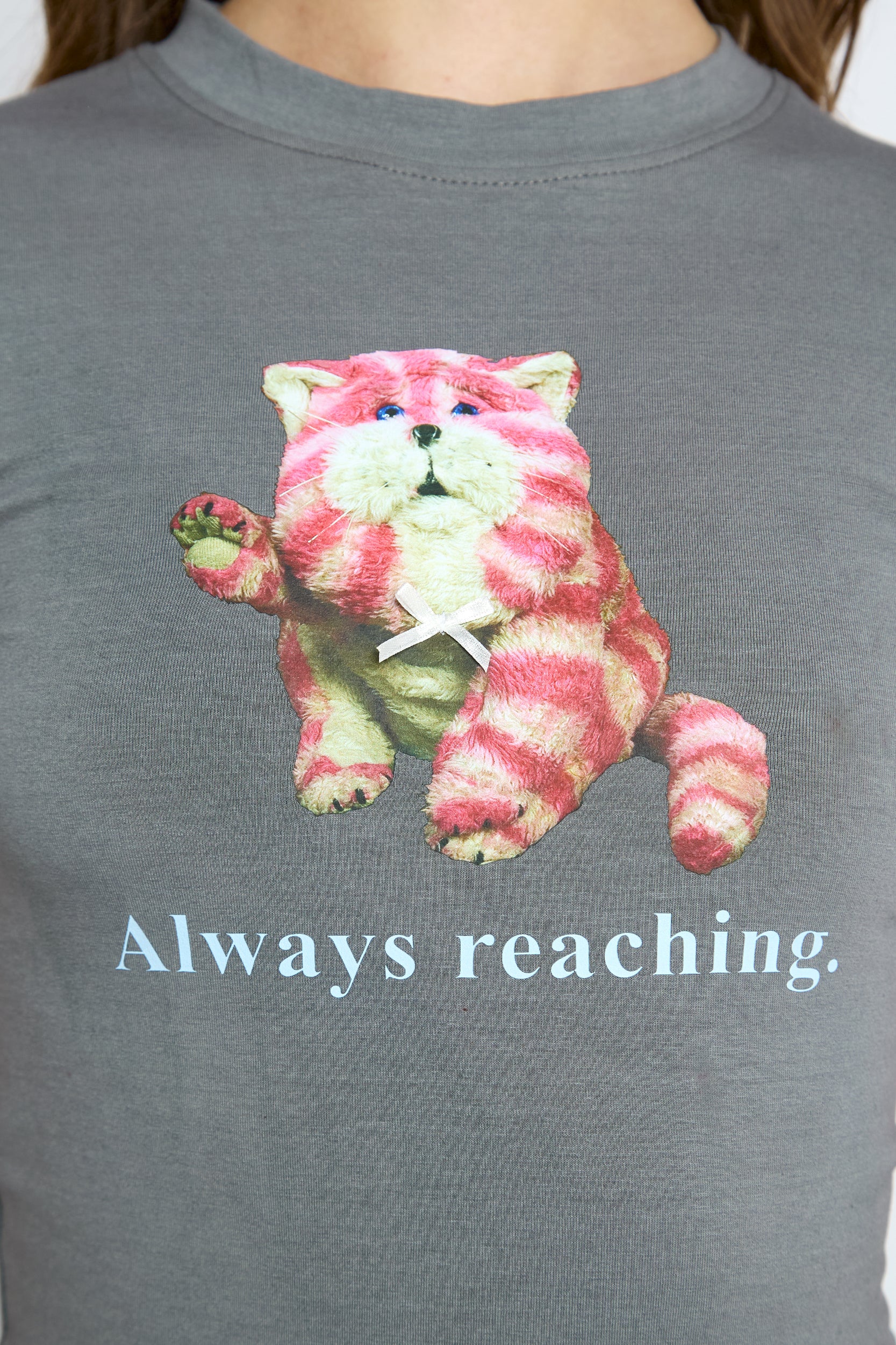 Daisy Street Bagpuss with Bow Graphic Baby Tee - Spoiled Brat