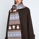 Daisy Street Miffy Intarsia Scarf