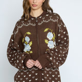 Daisy Street Rosette Cardigan