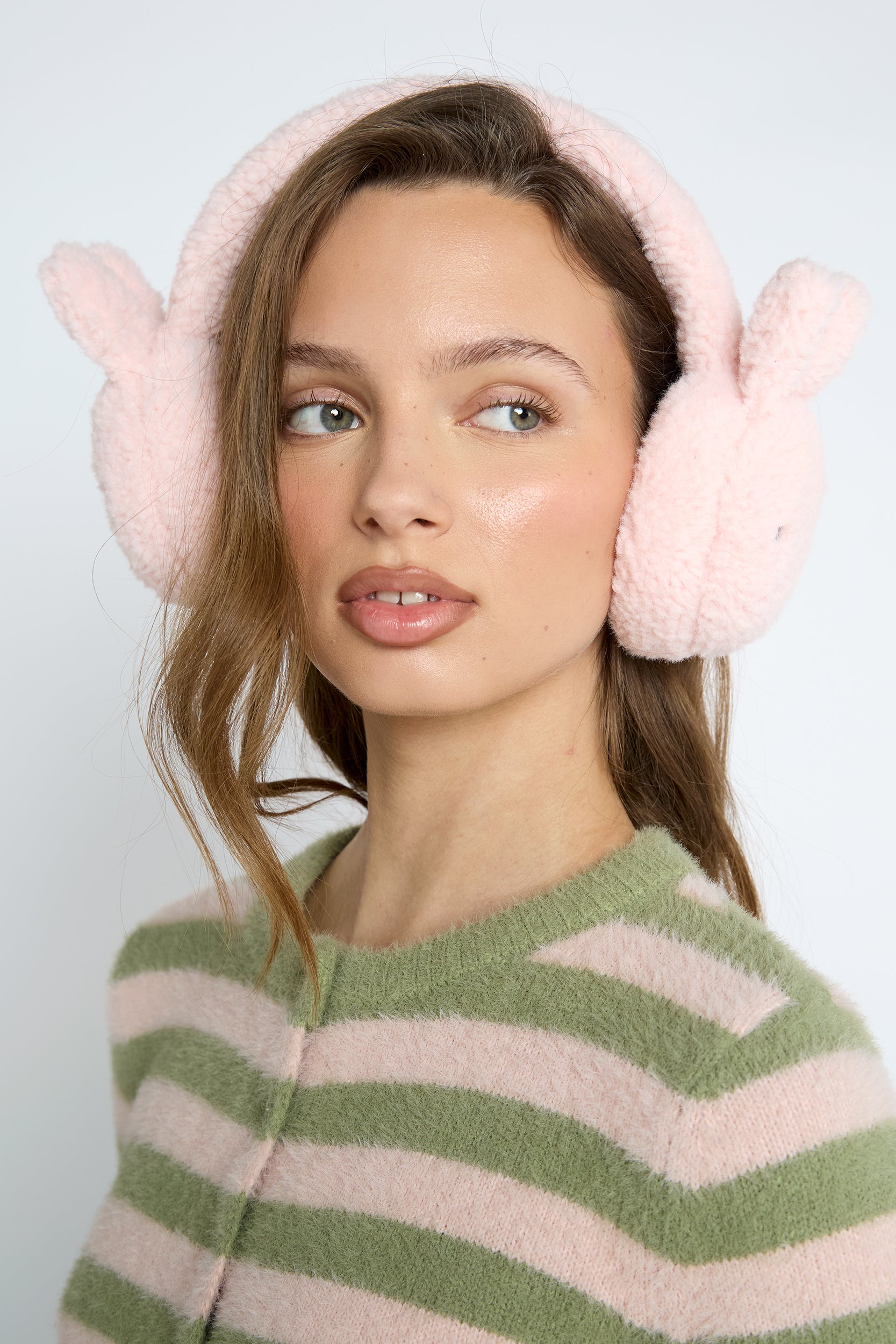 Daisy Street Miffy Pink Borg Ear Muffs