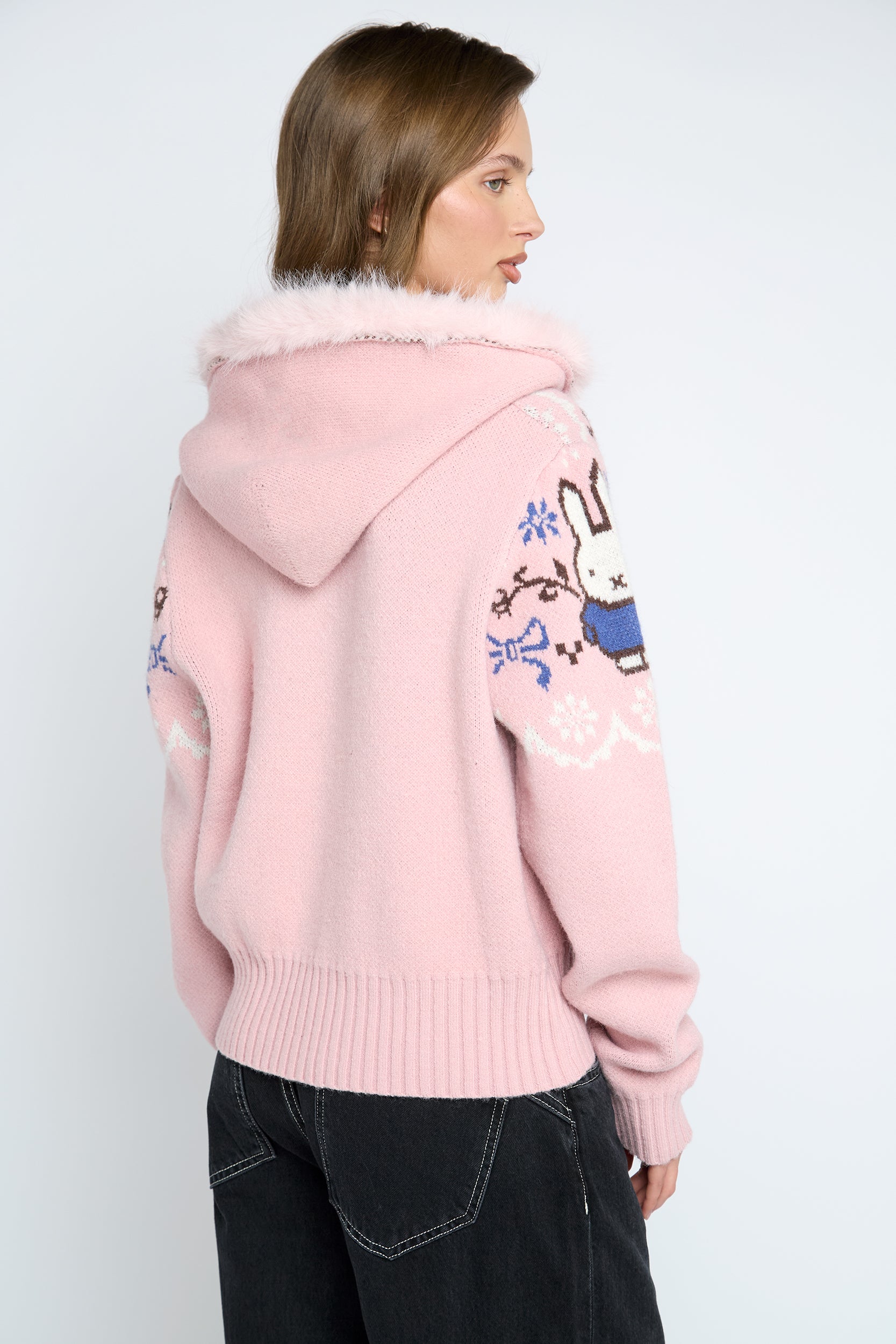 Daisy Street Taffy Miffy Knit Cardigan