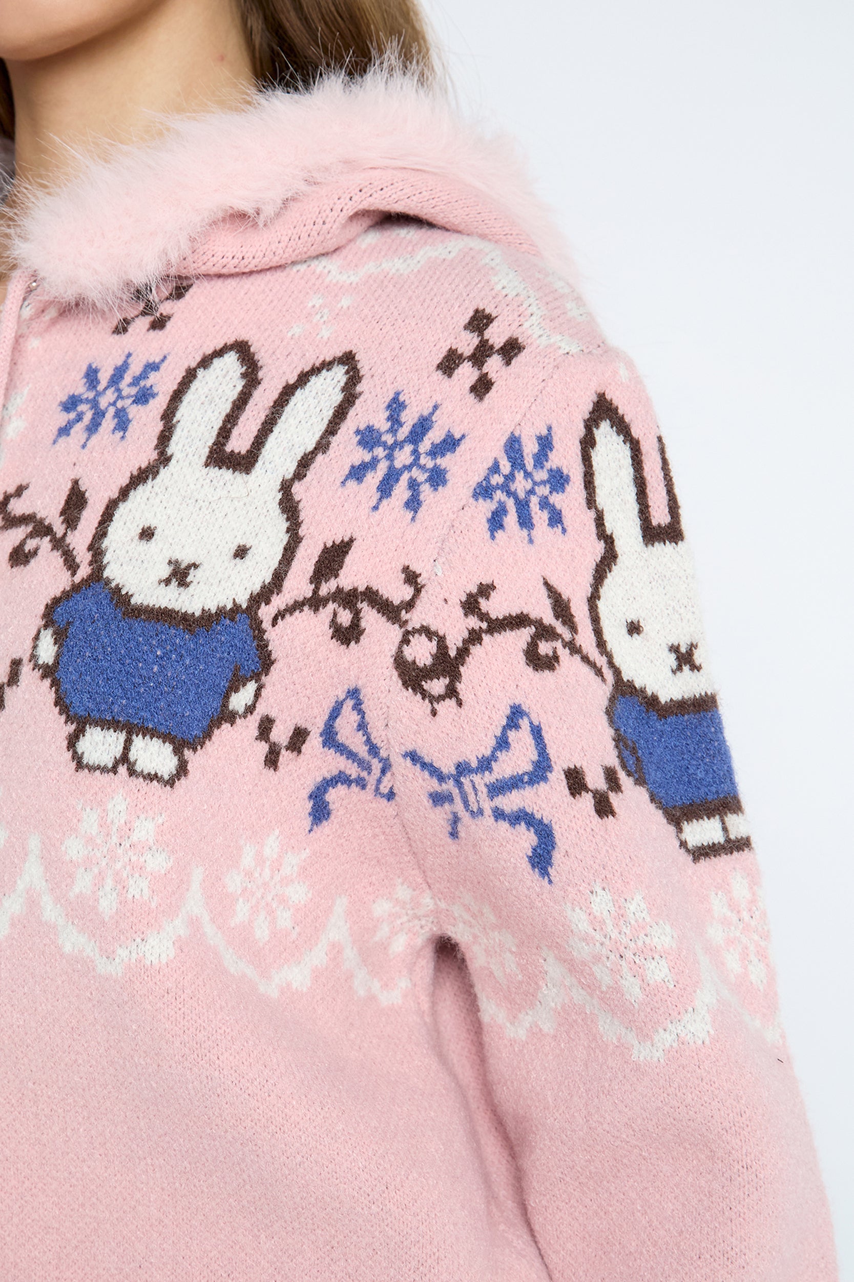 Daisy Street Taffy Miffy Knit Cardigan