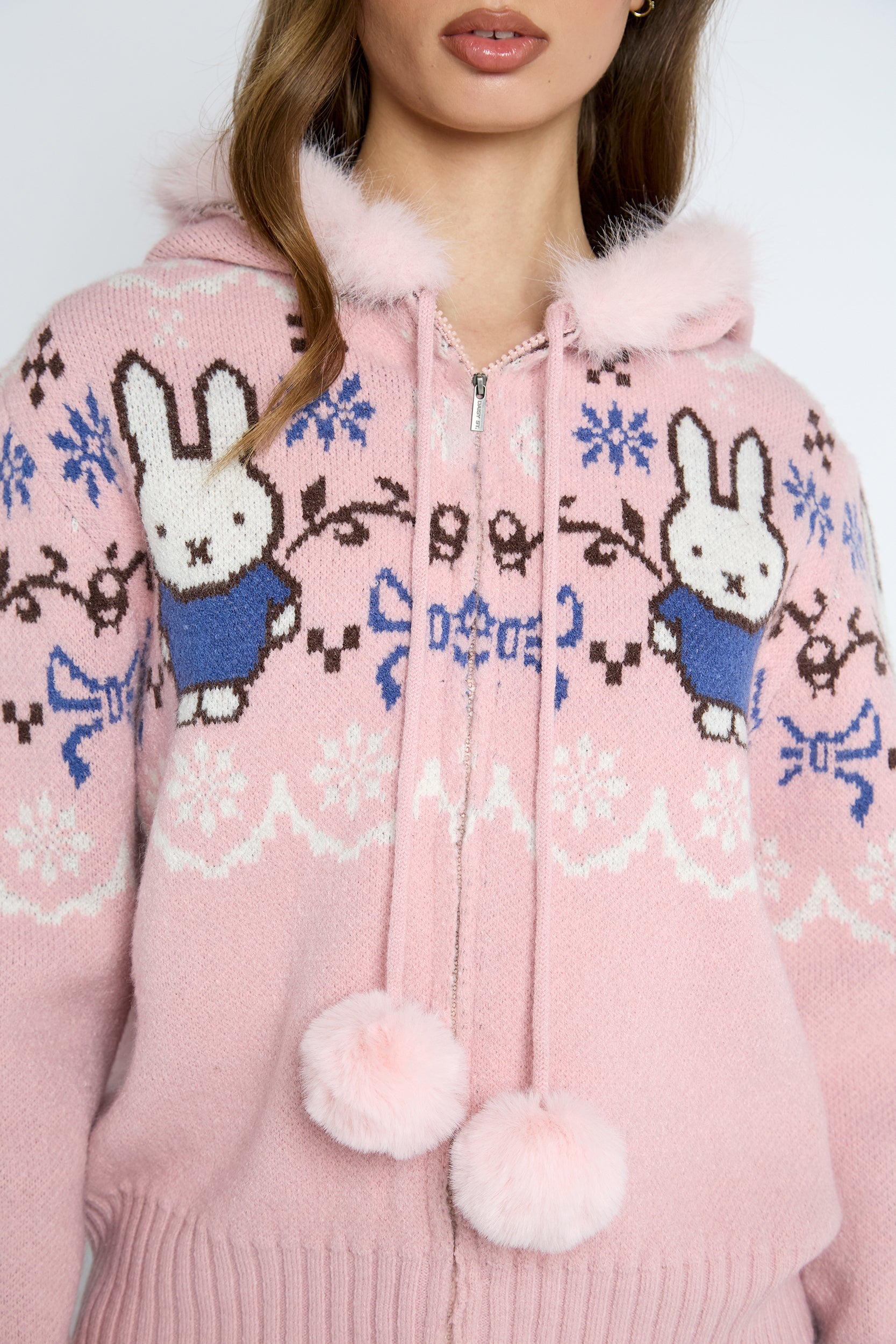 Daisy Street Taffy Miffy Knit Cardigan