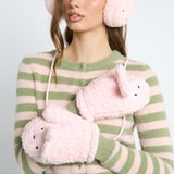 Daisy Street Miffy Pink Mitten Gloves